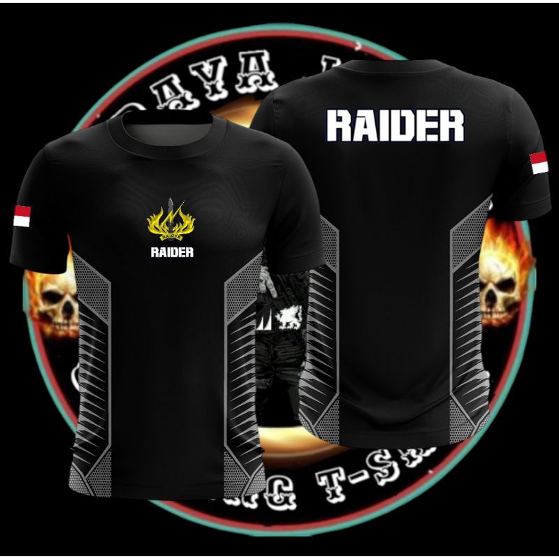Kaos Jersey Sablon Raider / Kaos atasan pria Raider / baju Raider / Baju pria Raider Cepat senyap te