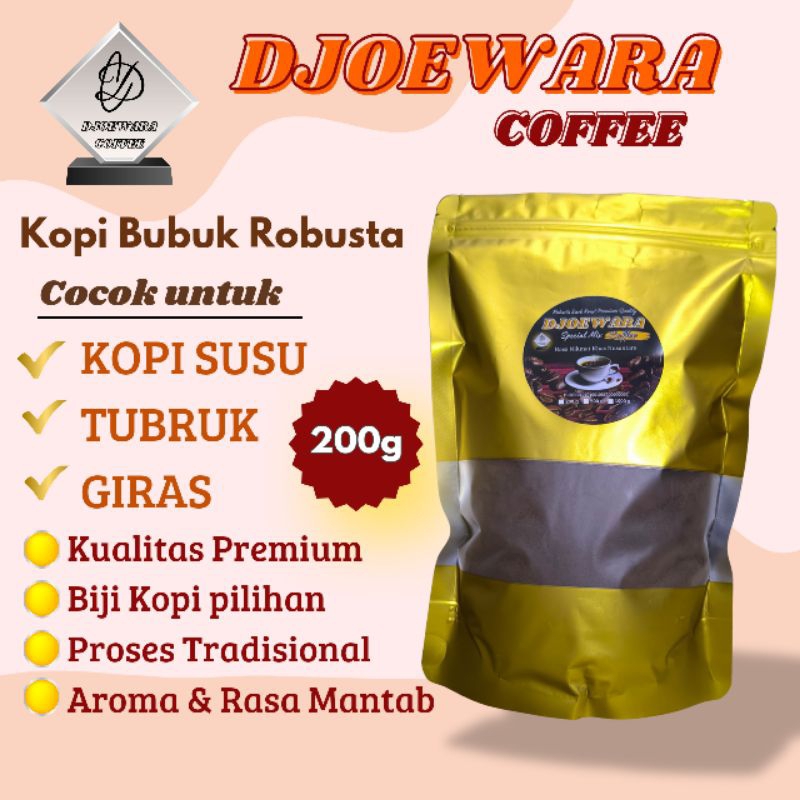 

DJOEWARA Coffee kopi bubuk hitam Robusta spesial Mix