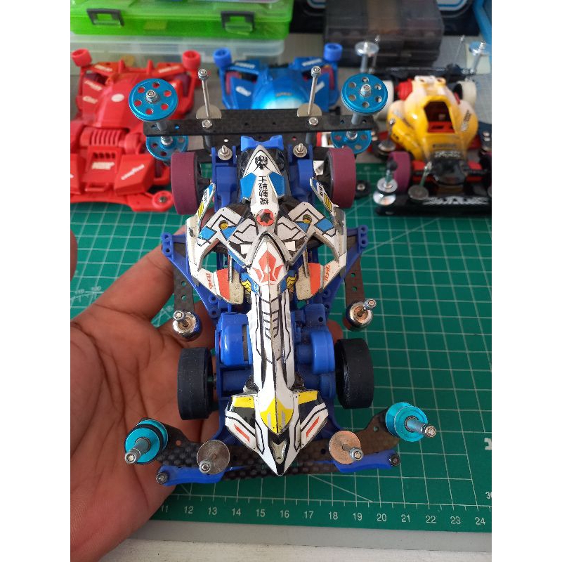 Tamiya Side Damper Bmax Chassis FMA Blue ( Biru ) RTR