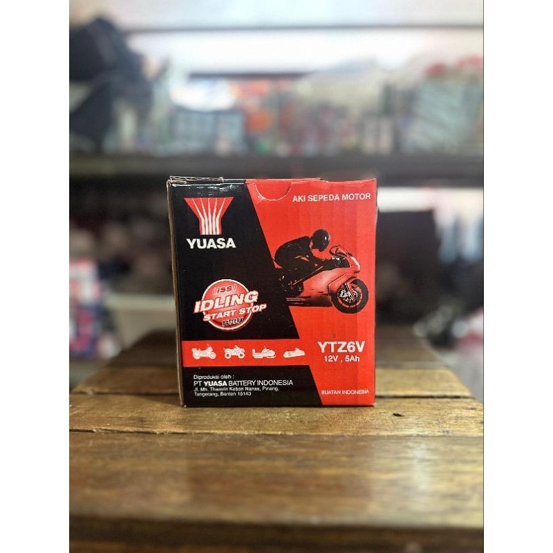 AKI YUASA YTZ6V 12V 100% ORIGINAL VARIO 125/150 VERZA NMAX
