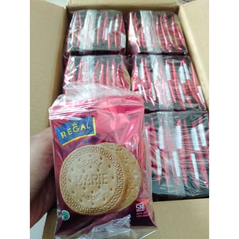 

REGAL BISKUIT MARIE Renceng 12gram/Regal biskuit 12gram x 10 sachet