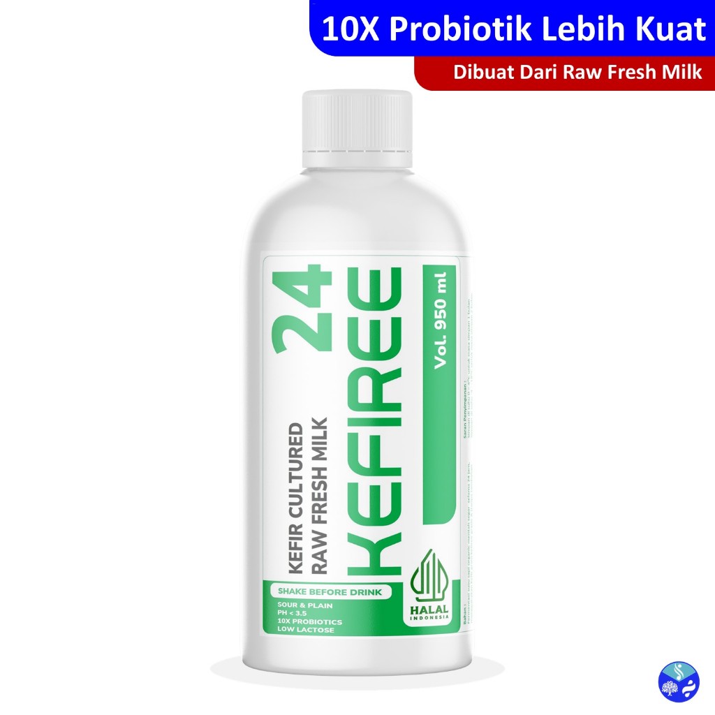 

KEFIR SUSU / MILK KEFIR (24 JAM-NON PASTEURIZED-1 LITER) - KEFIREE