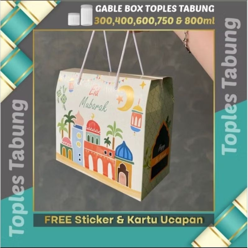 

5 Pcs - Kotak Hamper Lebaran / Box Hamper Eid Mubarak