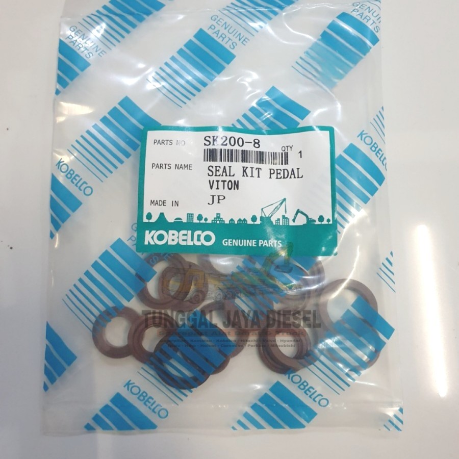 Seal Kit Pedal Kaki Viton Kobelco SK200-8 SK200 Sealkit Foot Valve VITON