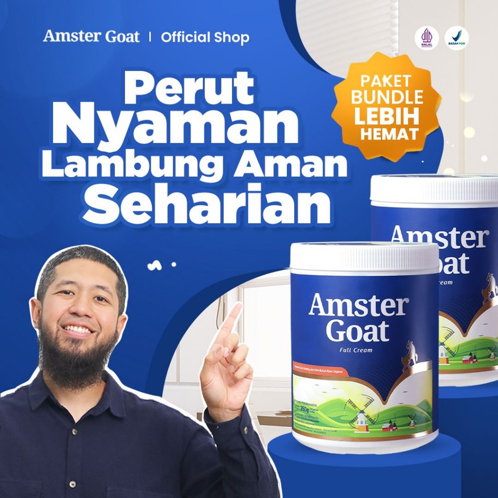 

AmsterGoat Original - Bantu Atasi Masalah Pencernaan dan Lambung - 250g