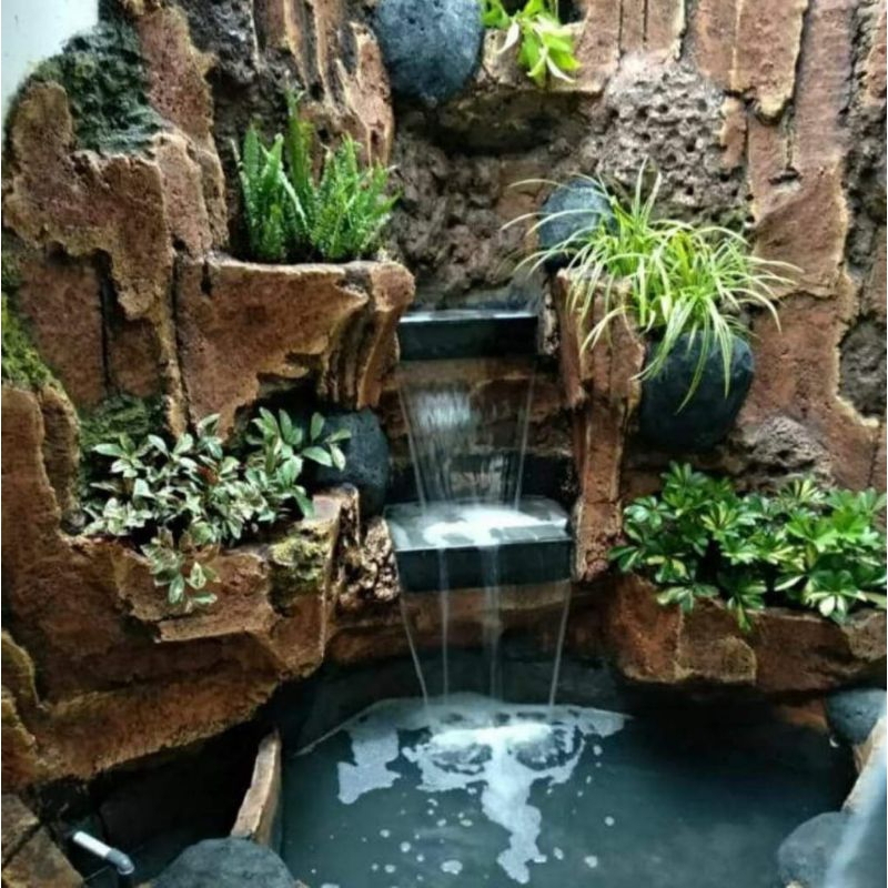 taman relief/kolam relief tebing/kolam ikan