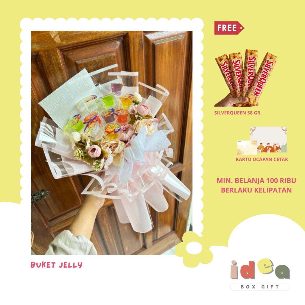 

[IDEA BOX GIFT] BUKET JELLY BUKET SNACK BUKET UNIK BUKET PINK