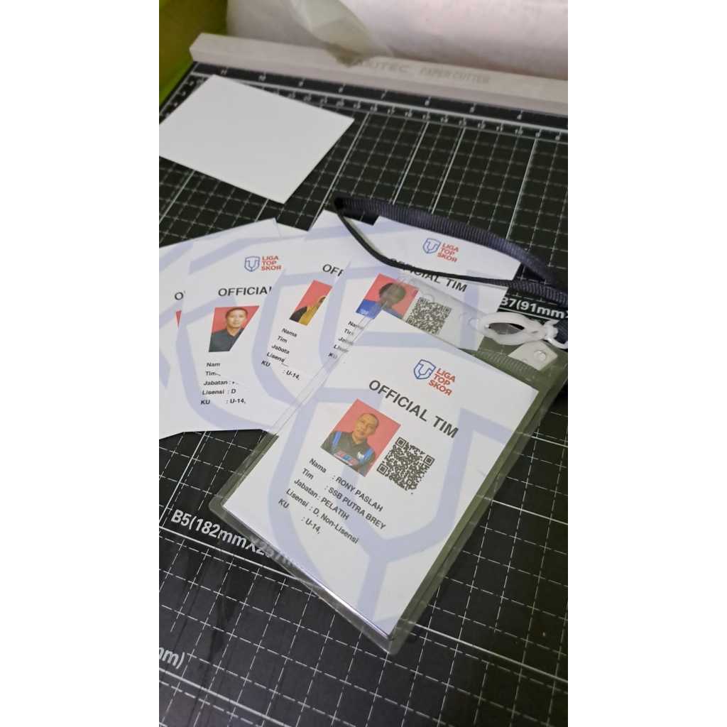 Kartu Tanda Pengenal Anggota Panitia free custom