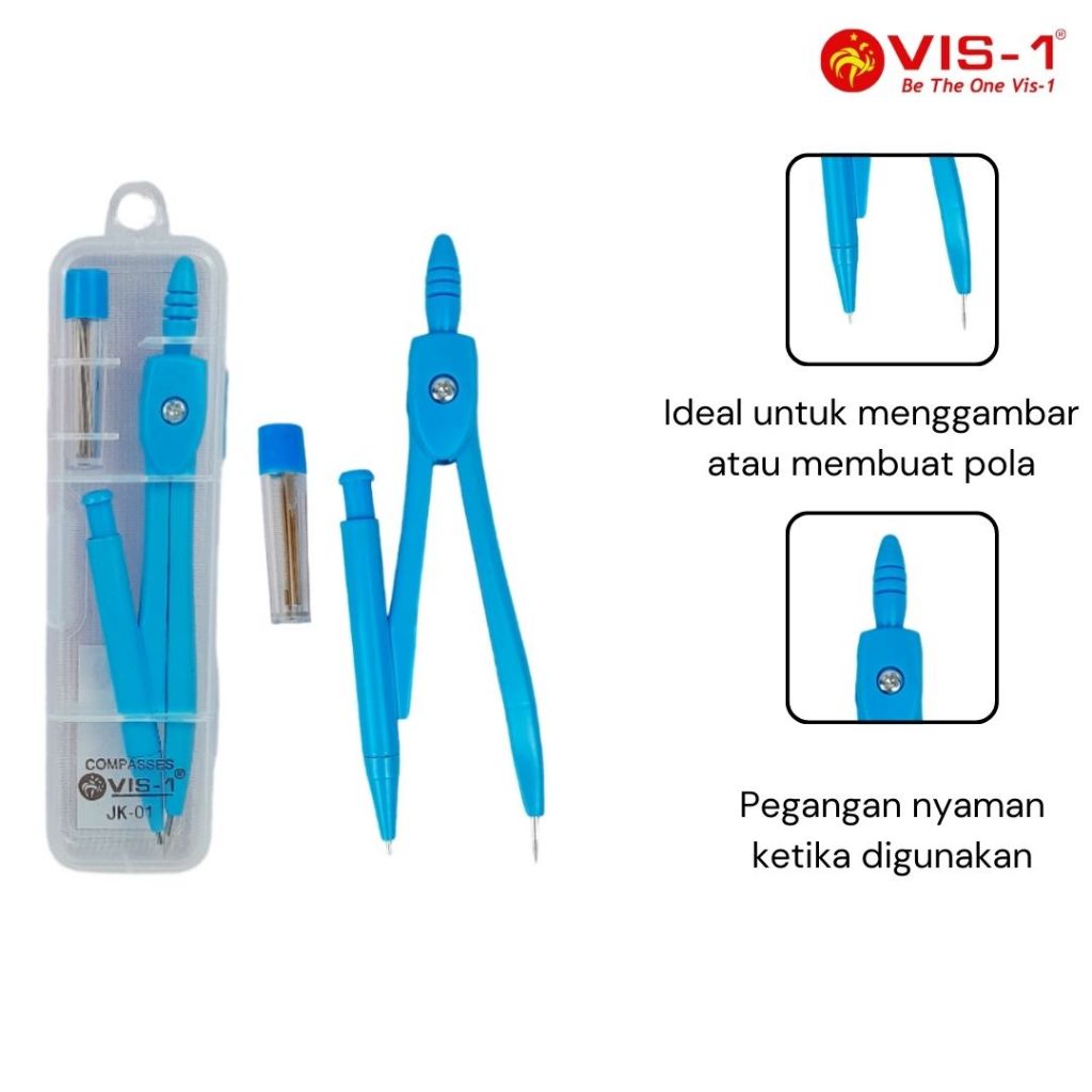 

VIS-1 Jangka Besi Mechanical / Jangka Sekolah Besi Murah JK-01