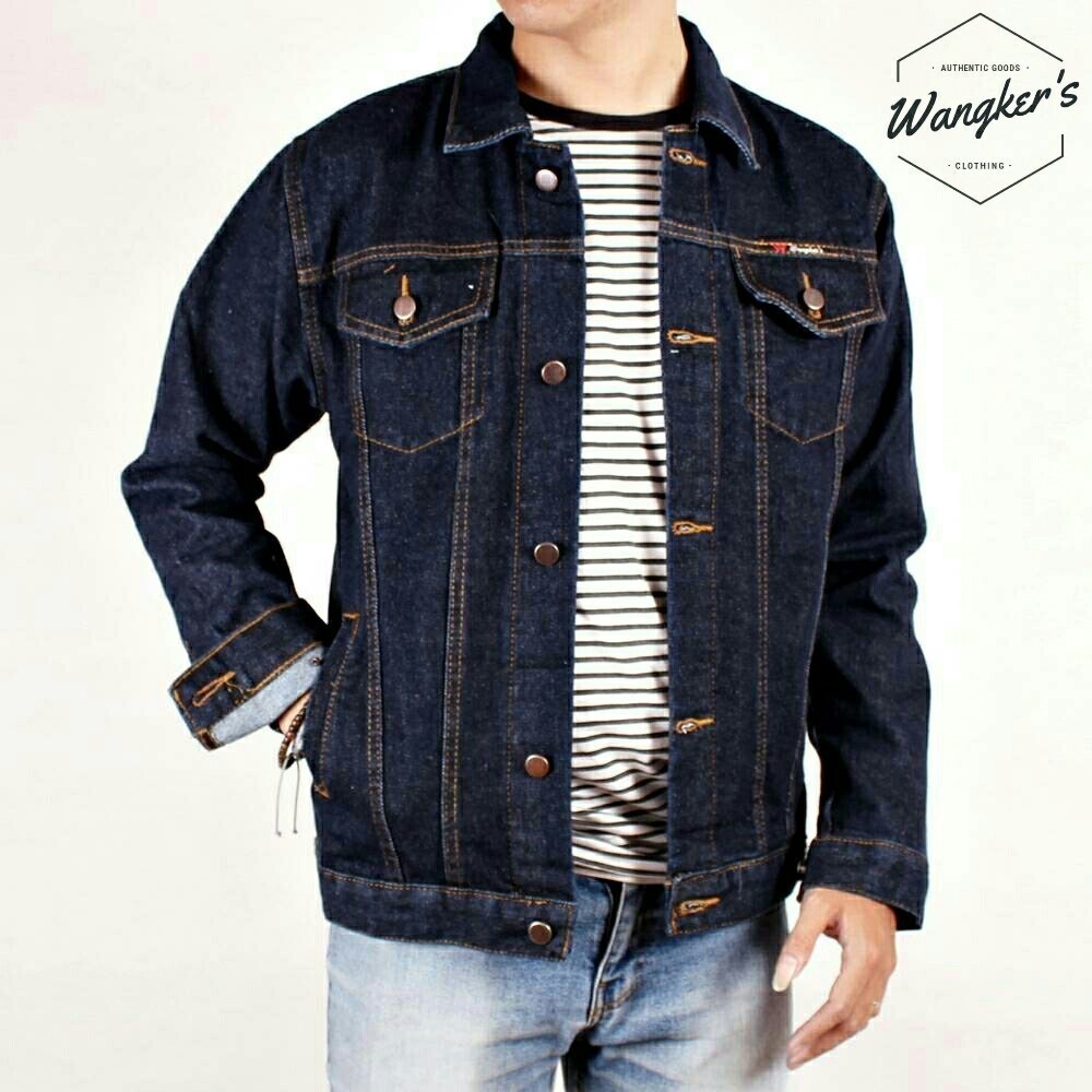 Jaket Denim Pria Tebal - Jaket Vintage Premium Distro Wangkers