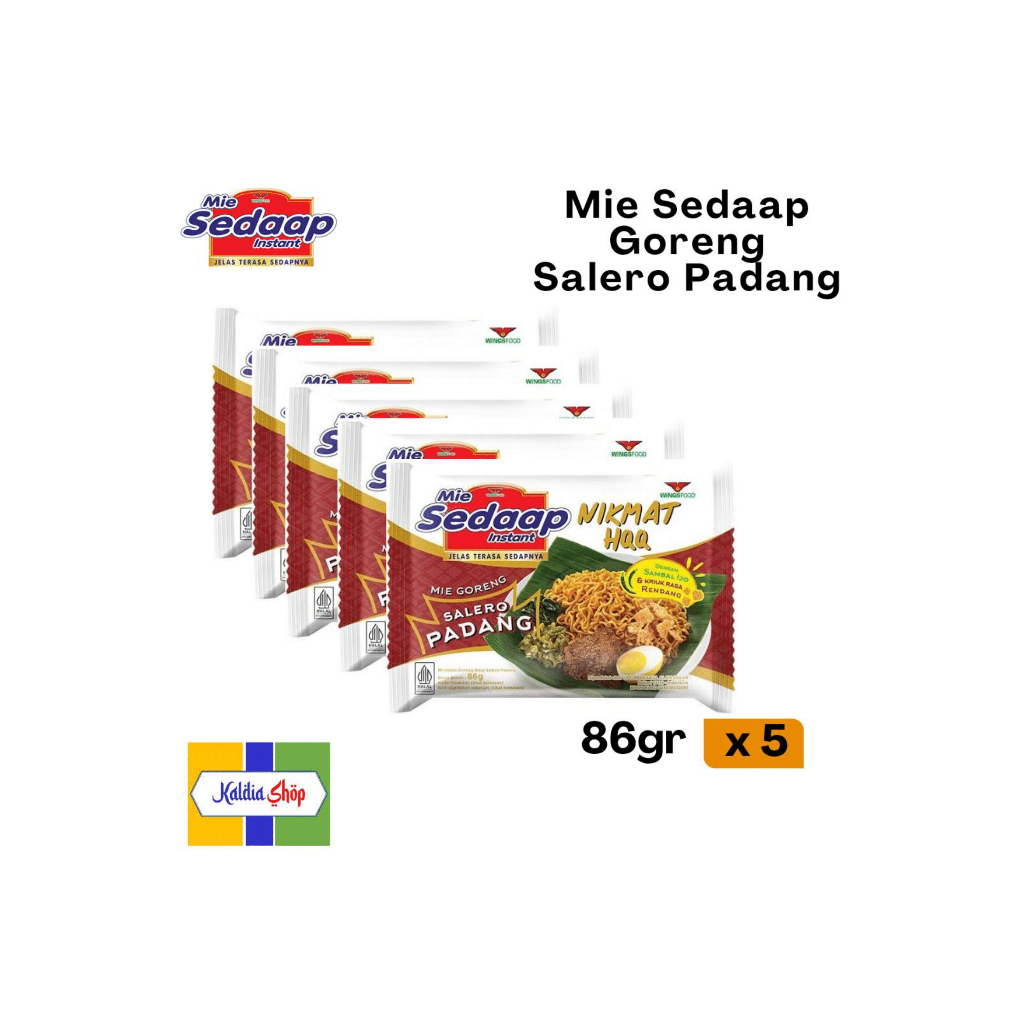 

Sedaap Goreng Mie Instan Salero Padang Isi 5