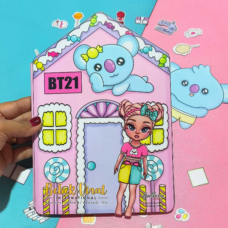 Koya BT21 HOUSE Mainan edukatif anak terbaru SUDAH DI LAMINASI ANTI AIR