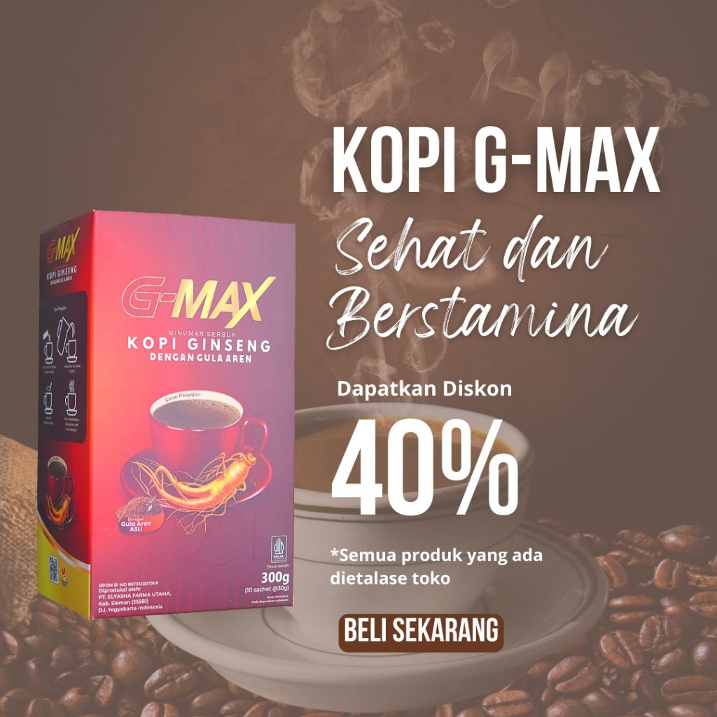 Kopi Stamina BPOM Kopi G MAX Coffee Original kuat pria tahan lama Penambah Stamina Pria Kuat Tahan L