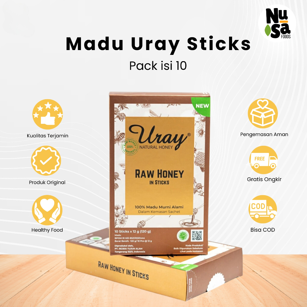 

Madu Uray Pack Isi 10 Raw Honey