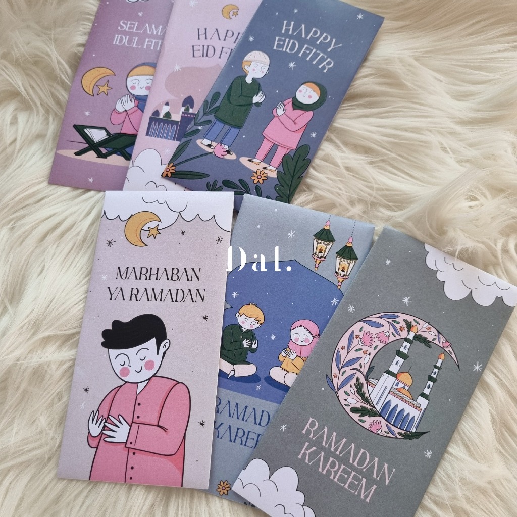 

Amplop uang lebaran / angpao uang idul fitri panjang 6 pcs