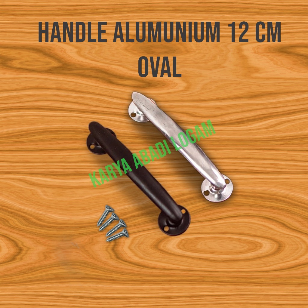 Handle Laci,Tarikan Laci, Tarikan Pintu Lemari ,Kitchen Set, Gagang Laci Alumunium Oval 12 cm