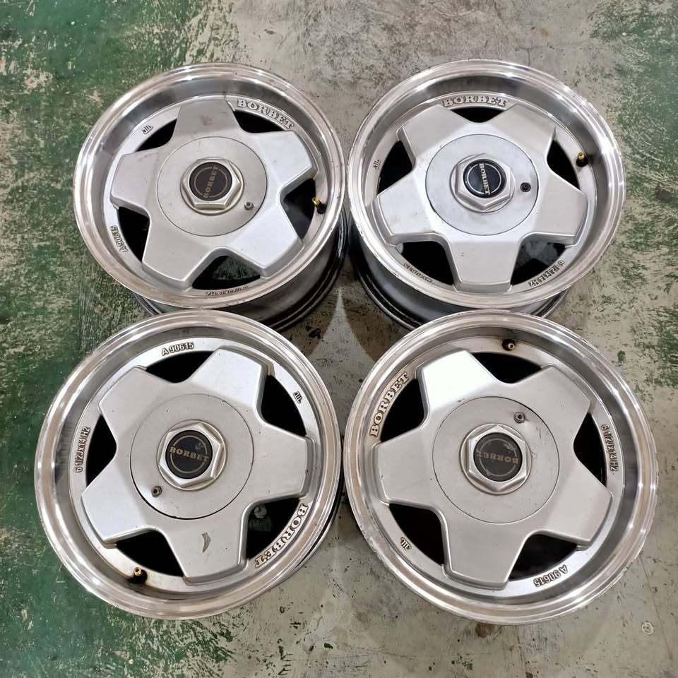 Velg Mobil Bekas BORBET R14 Kijang Avanza Sirion Swift Soluna