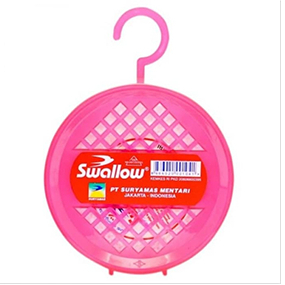 Kamper Kapur barus Pengharum Toilet Swallow with Case / Refill with Net 80 gr