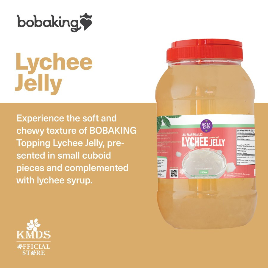 

BOBAKING LYCHEE JELLY 2KG 2000GR