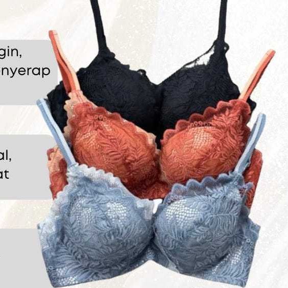 BRA / BH KAWAT WANITA RENDA #809 BUSA TEBAL FASHION KOREAN