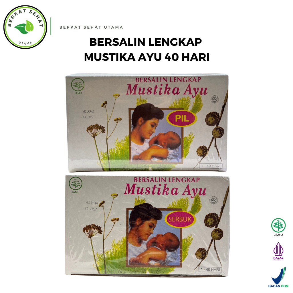 Jamu Bersalin Lengkap Mustika Ayu 40 Hari - Pil/Serbuk
