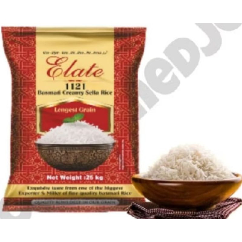 

beras basmati merk elate 25kg exp 2027