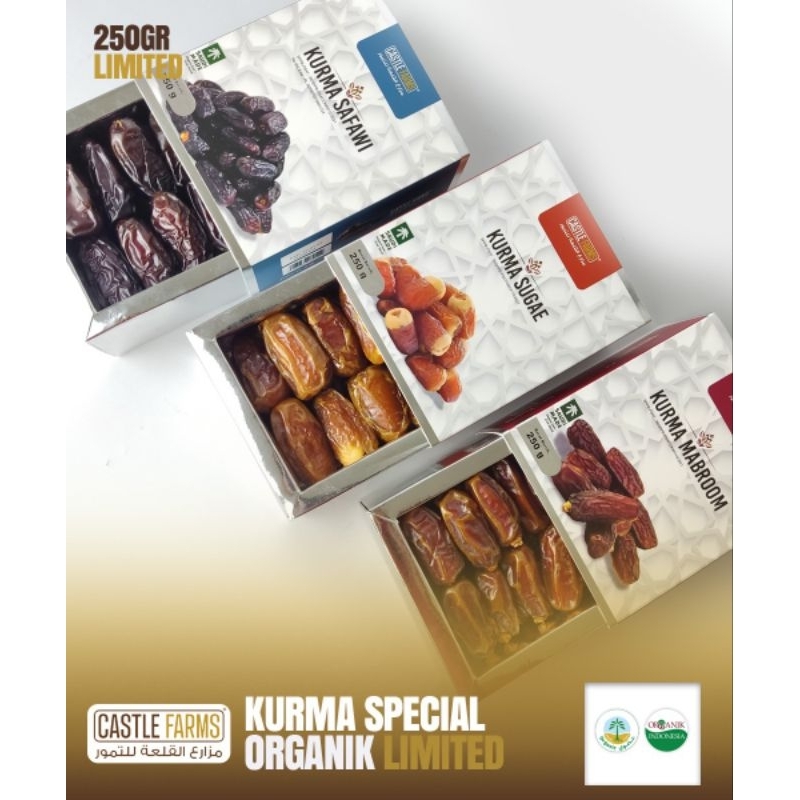

KURMA SUGAE 250g, KURMA MABROOM 250g, KURMA SAFAWI 250g