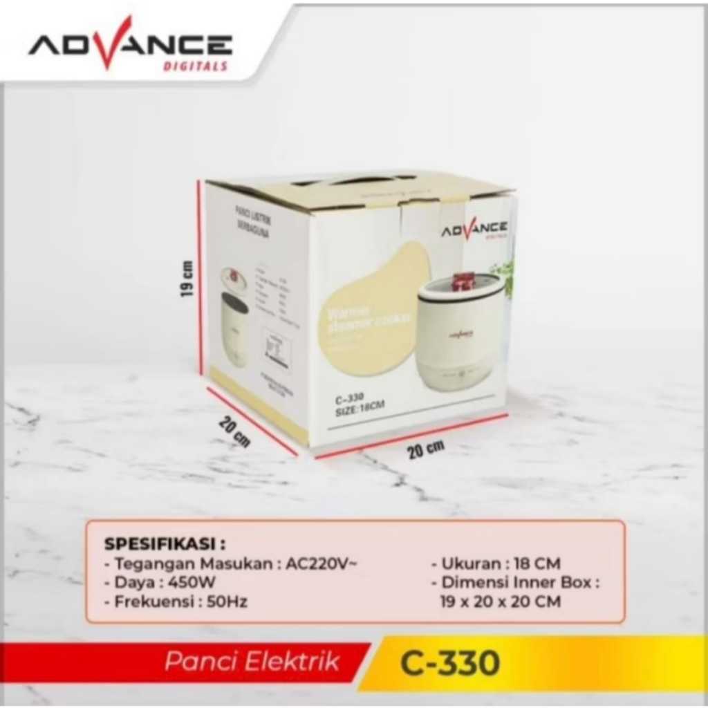 Advance Panci Listrik C-330 / Panci Listrik Serbaguna Advance C330