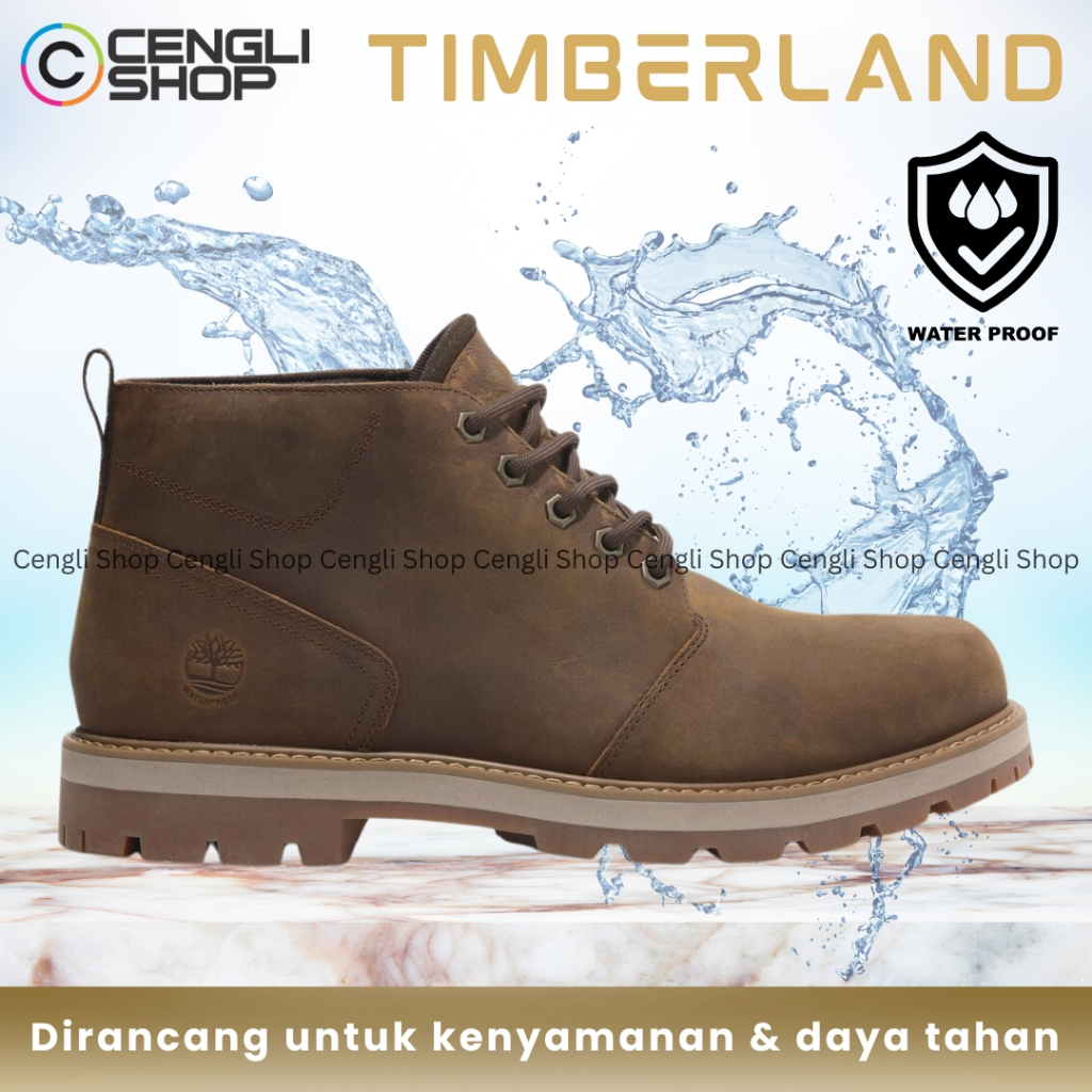 SEPATU TIMBERLAND PRIA ORIGINAL BOOT CHUKKA KULIT ASLI TERBARU TM14