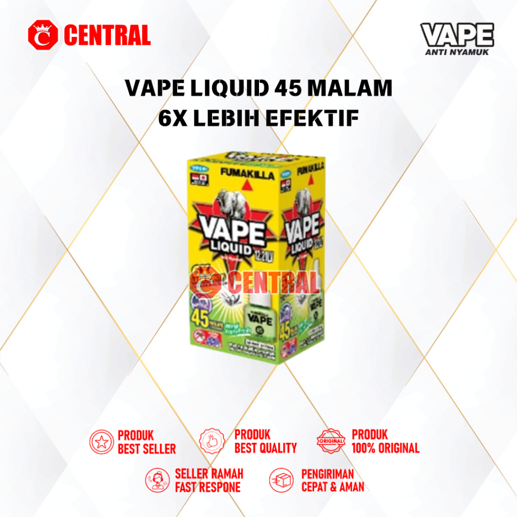 VAPE OBAT NYAMUK 45 MALAM FRUITY 6X EFEKTIF