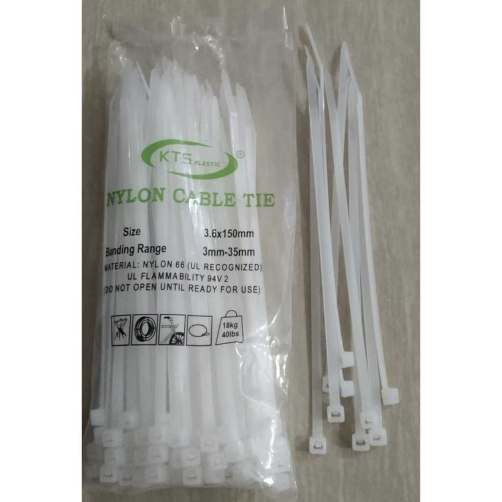 

Kabel ties 3.6x150mm Warna Putih Jual Perpcs