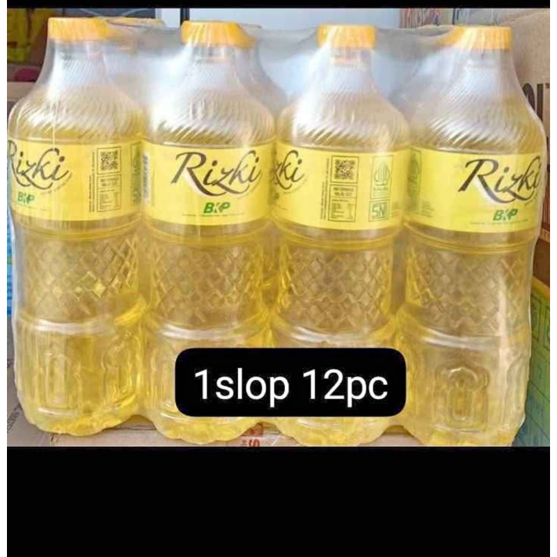 

minyak goreng Rizki 1 slop isi 12 botol
