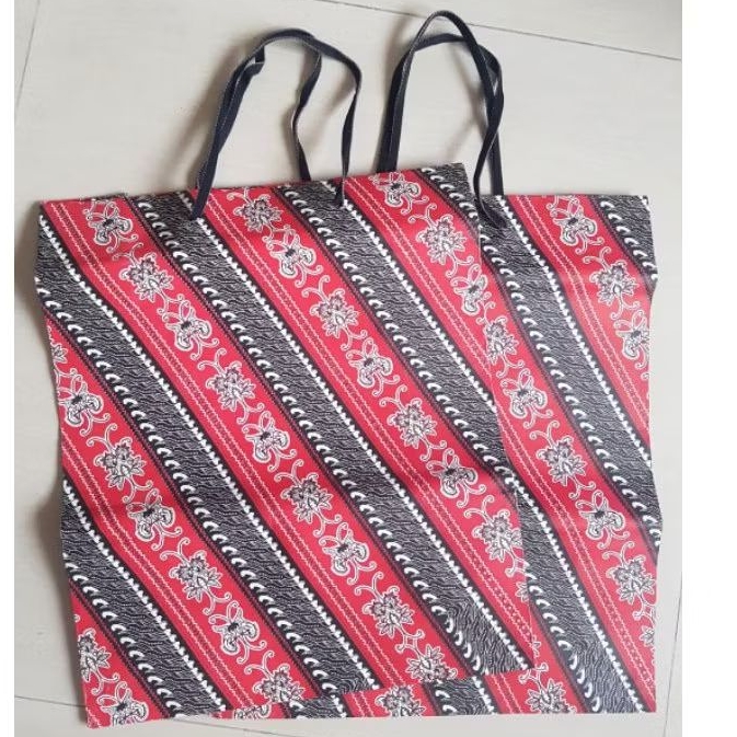 

paper bag batik jumbo 35x45 tas kado goodie bag