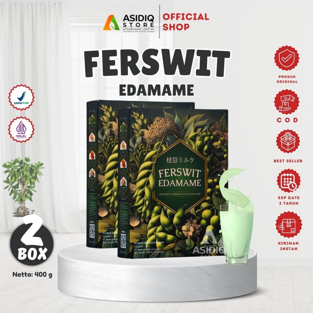 

Ferswit Susu Edamame Jepang Paket 2 Box Untuk Asam Urat, Nyeri Sendi & Tulang Original