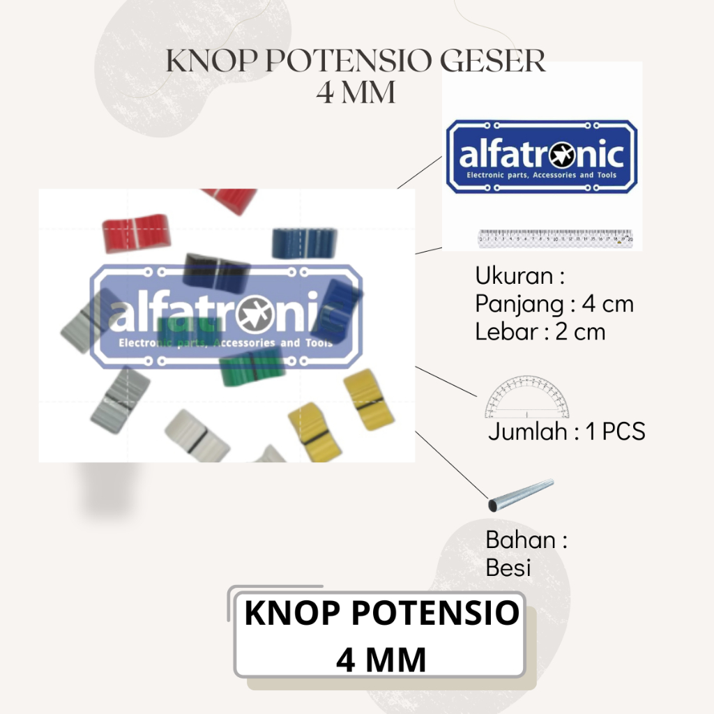 Knop Geser Knop Feder Knop Potensio Geser 4MM