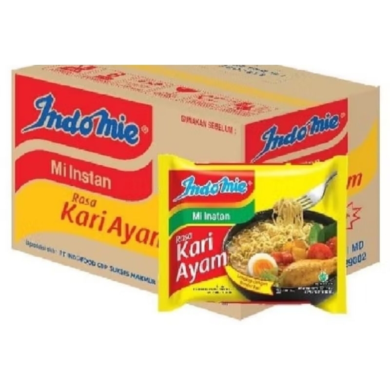 

Indomie Kari ayam 1 dus isi 40pcs