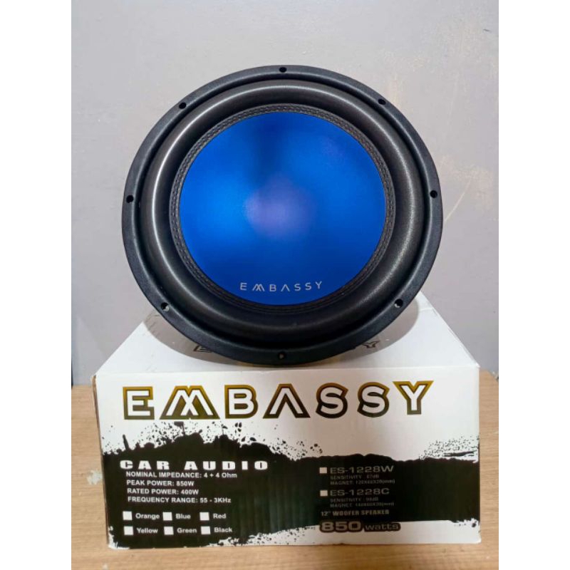 Subwoofer Embassy ES 1228 C - MK 3 Double Voice Coil Subwoofer Embassy