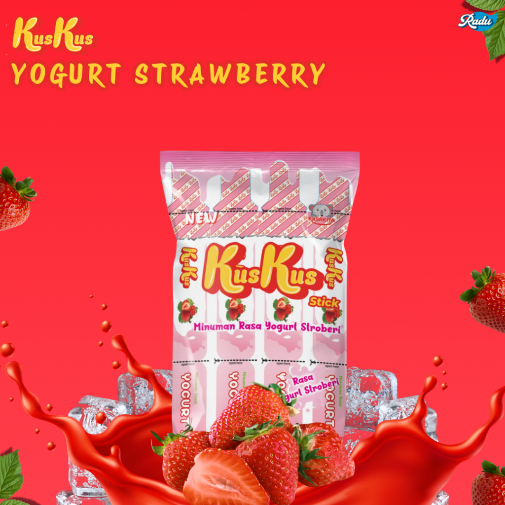 

Kuskus Yogurt Strawberry ice stick