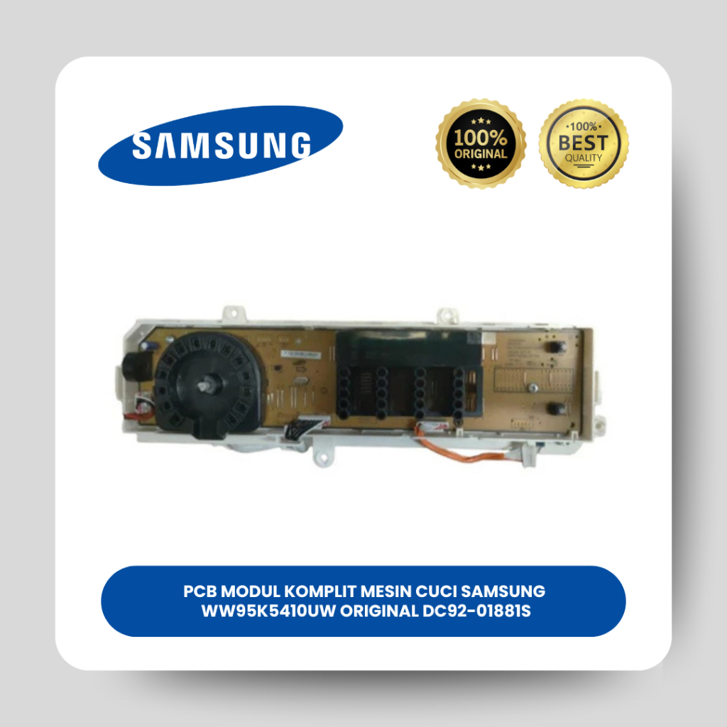 PCB MODUL KOMPLIT MESIN CUCI SAMSUNG WW95K5410UW ORIGINAL DC92-01881S