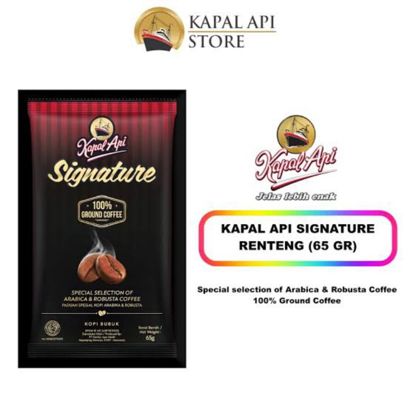 

Kopi Bubuk Kapal Api Signature 65 Gr