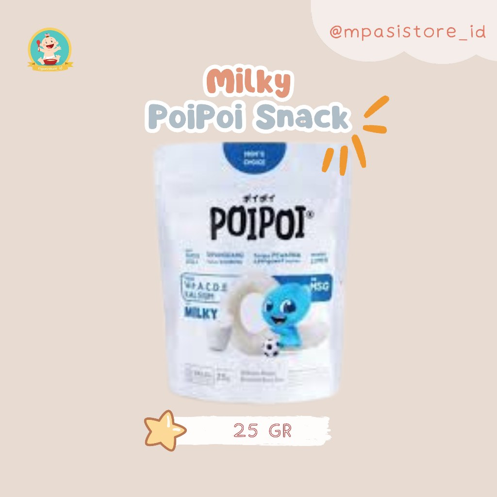 

Poipoi Snack - Milky 25Grm