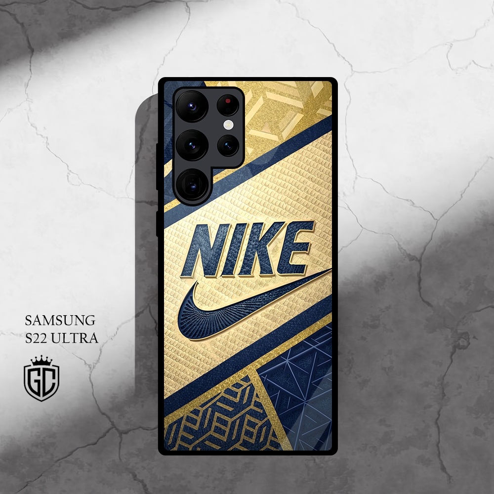 [CM70]  Case Glossy Case | SAMSUNG S22 ULTRA| CASE KEKINIAN LUCU |  Casing Hp Kilau Motif NIKE