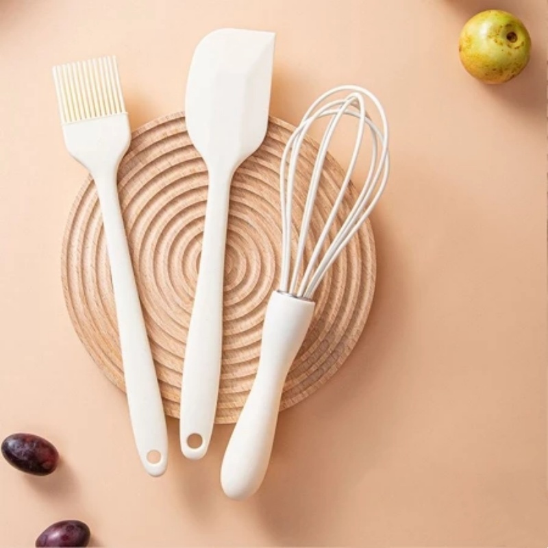 

Spatula Pengocok Telur Kuas Ukuran Mini Silicone Tahan Panas Multifungsi - HW181 cutenery