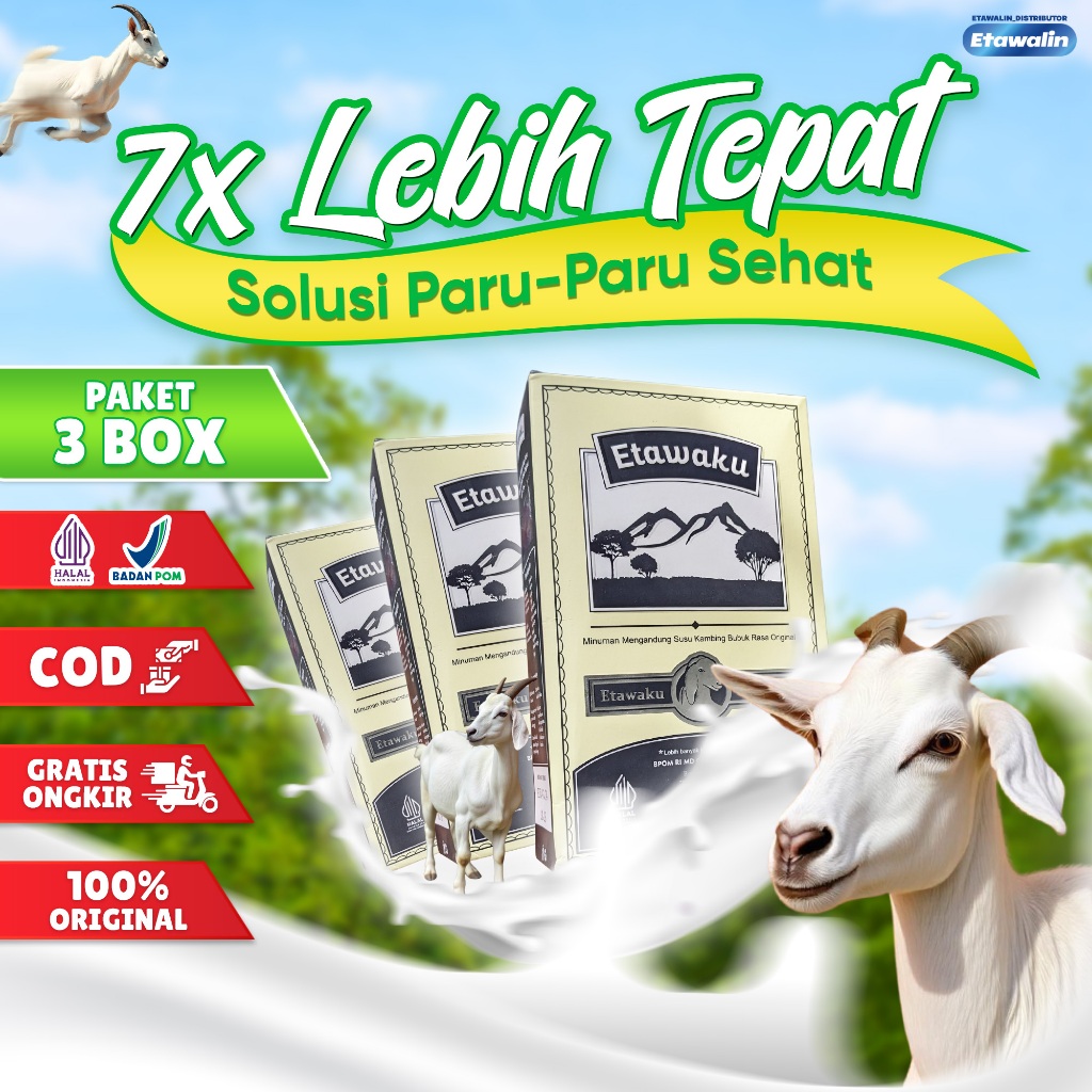 

ETAWAKU PLATINUM [Paket 3 Box] - ATASI MASALAH TULANG, PERNAFASAN, ASMA & KOLESTEROL TINGGI