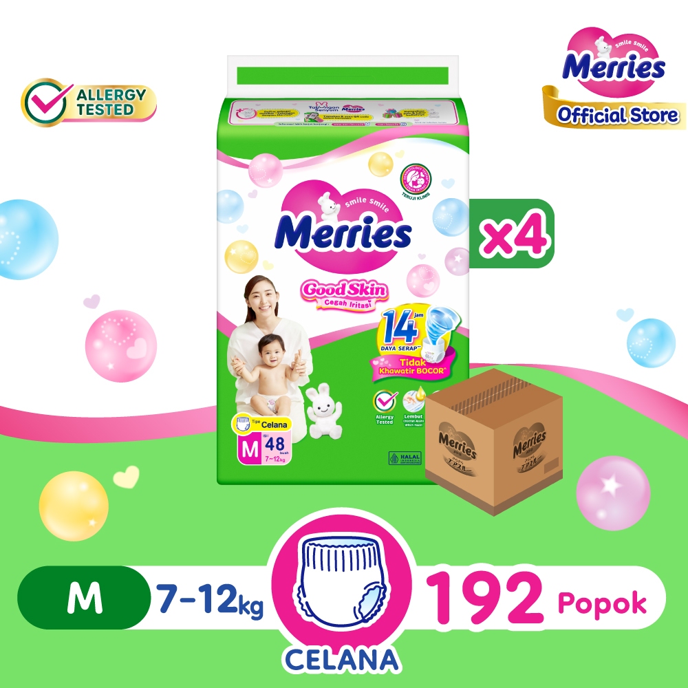 Merries Pants Good Skin M 48 Carton