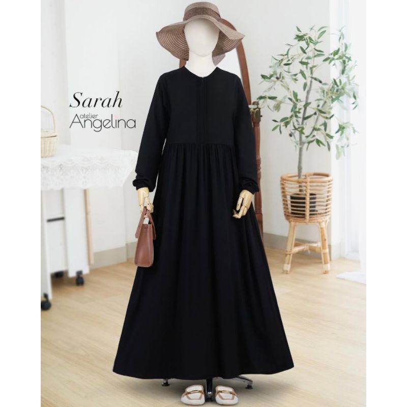 DRESS SARAH EMBROIDERY BLACK XS BY ATELIER ANGELINA NEW WITH TAG