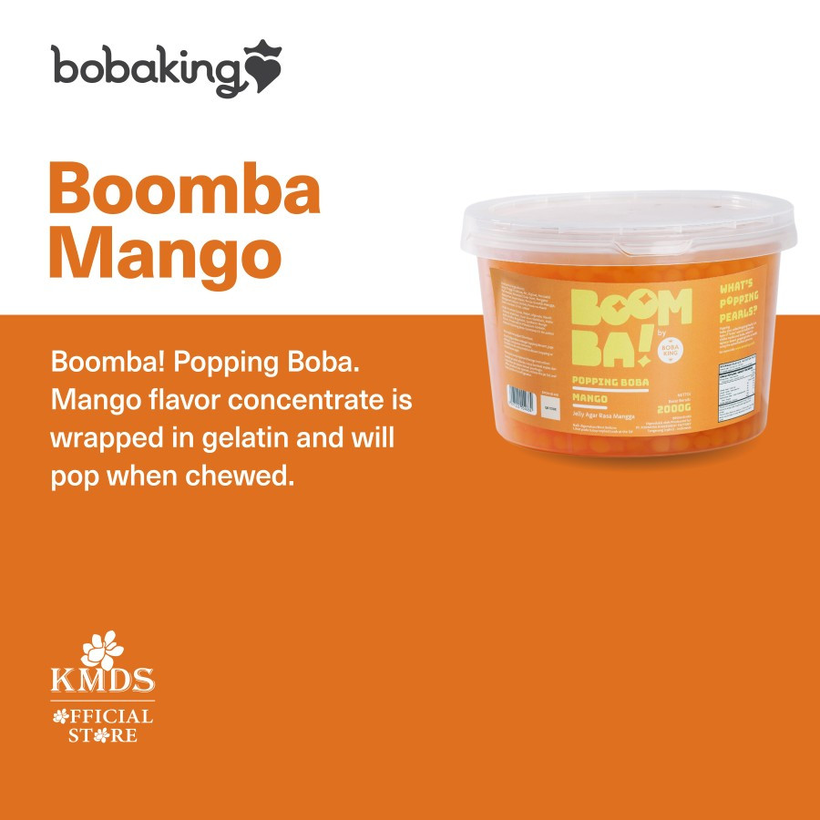 

BOOMBA POPPING BOBA MANGO 2KG 2000GR