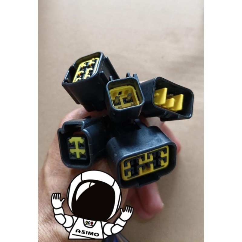 soket pin 4 6 8 original universal bus truk Toyota mitsubishi Fuso hino Ditro dyna Rhino Mercedes-Be