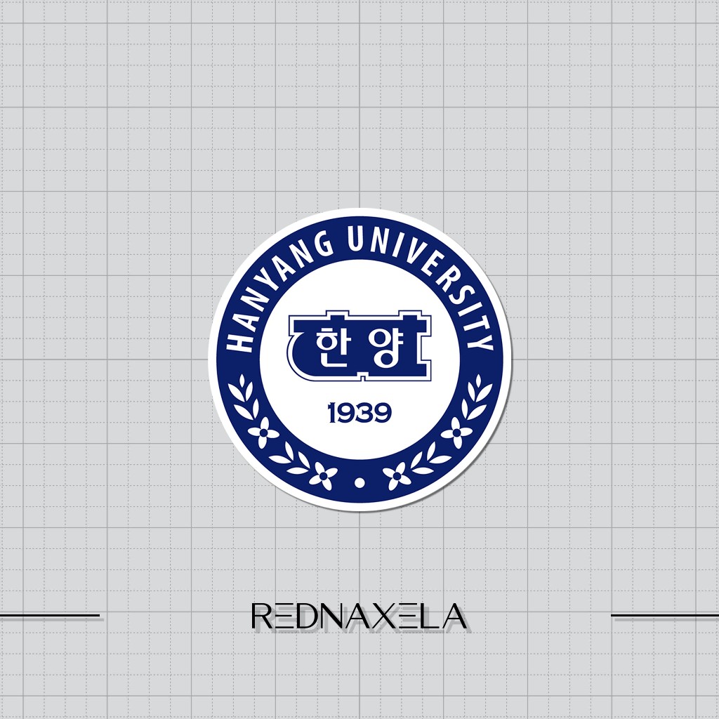 Stiker Vinyl Hanyang University Stiker Koper Outdoor Waterproof Sticker