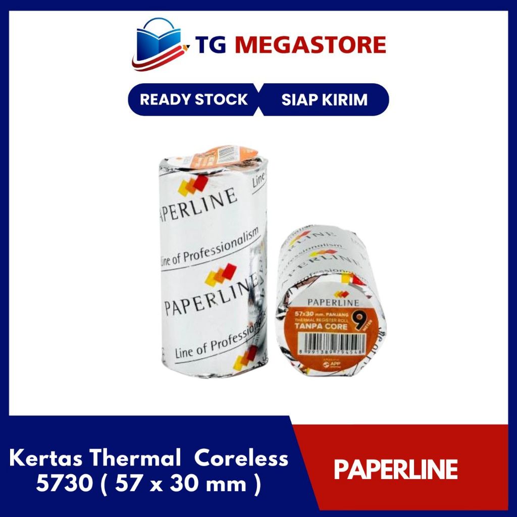 

Kertas Thermal Paperline Coreless 5730 ( 57 x 30 mm )